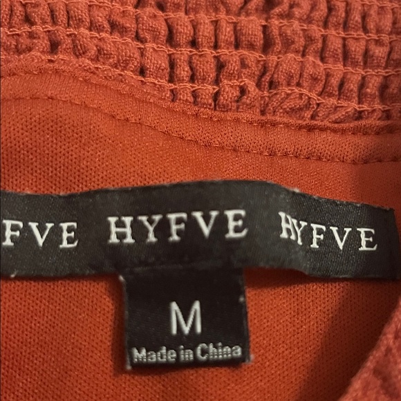 HYFVE Rust Red Button-Front Mini Dress - Picture 2 of 5